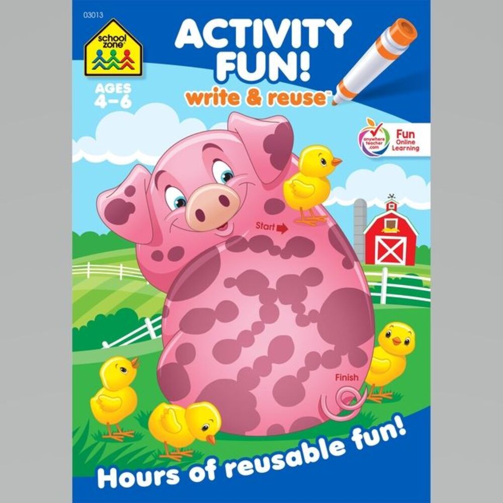 School Zone Activity Fun! Write & Reuse Workbook -- School Zone